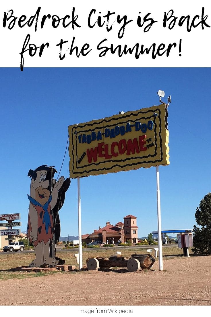 Bedrock city is open once more! The roadside attraction was purchased and shut down but the new owner decided it deserved one last run and now it's back open for the summer! You can come and enjoy one last hurrah at this adorable homage to the Flintstone's family.